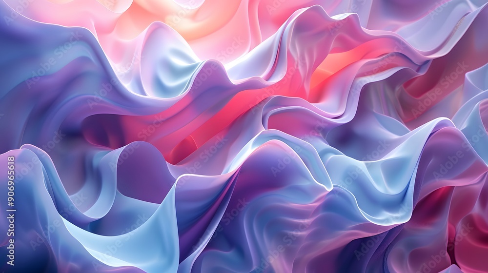 Ethereal Waves of Color: A Dreamy Abstract Landscape Ethereal Waves of Color: A Dreamy Abstract Landscape
