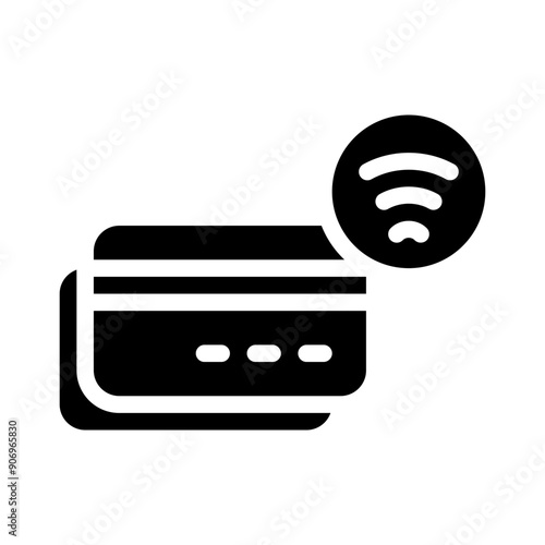 contactless glyph icon