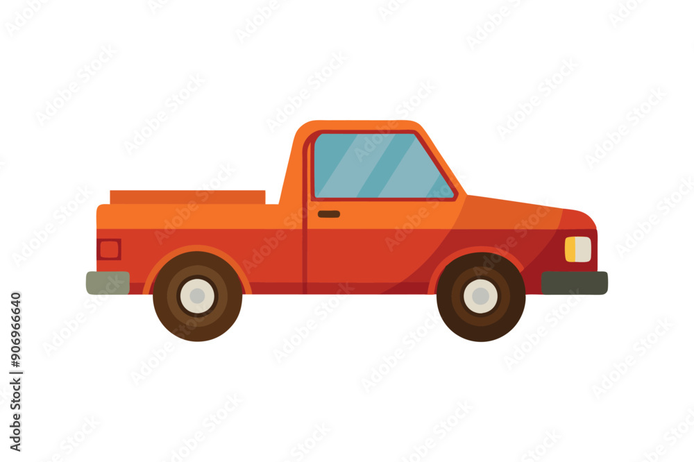 cartoon pickup truck vector art illustration cartoon pickup truck vector art illustration