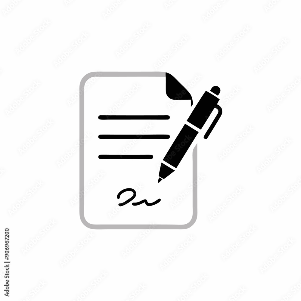 A notepad sign with pen vector illustration, isolated white background (1) A notepad sign with pen vector illustration, isolated white background (1)