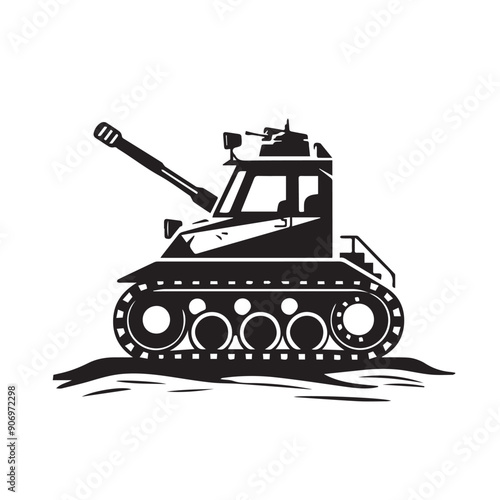 CRAWLER CARRIER in cartoon, doodle style . Image for t-shirt, web, mobile apps and ui. Isolated 2d vector illustration in logo, icon, sketch style, Eps 10, black and white. AI Generative