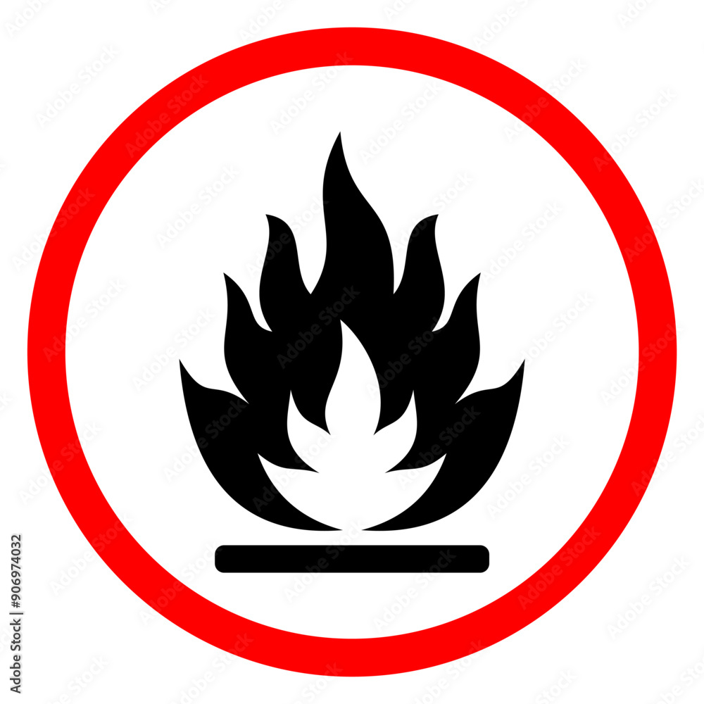 Flammable substances sign. Vector illustration of GHS hazard pictogram warning sign with flame fire inside. Attention. Caution flammable materials. hazard icon. printable vector. Flammable substances sign. Vector illustration of GHS hazard pictogram warning sign with flame fire inside. Attention. Caution flammable materials. hazard icon. printable vector.