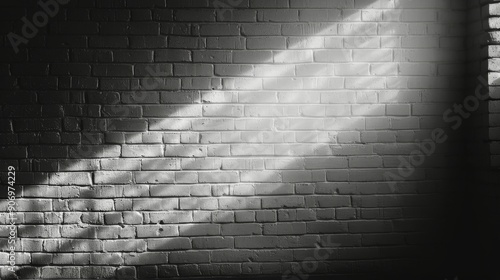 Black Painted Brick Wall With Subtle Texture and Lighting
