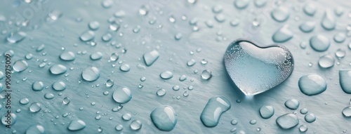 Heart-Shaped Water Droplet on a Calm Surface