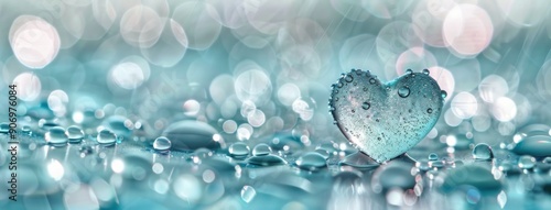 Heart-Shaped Water Droplet on a Calm Surface