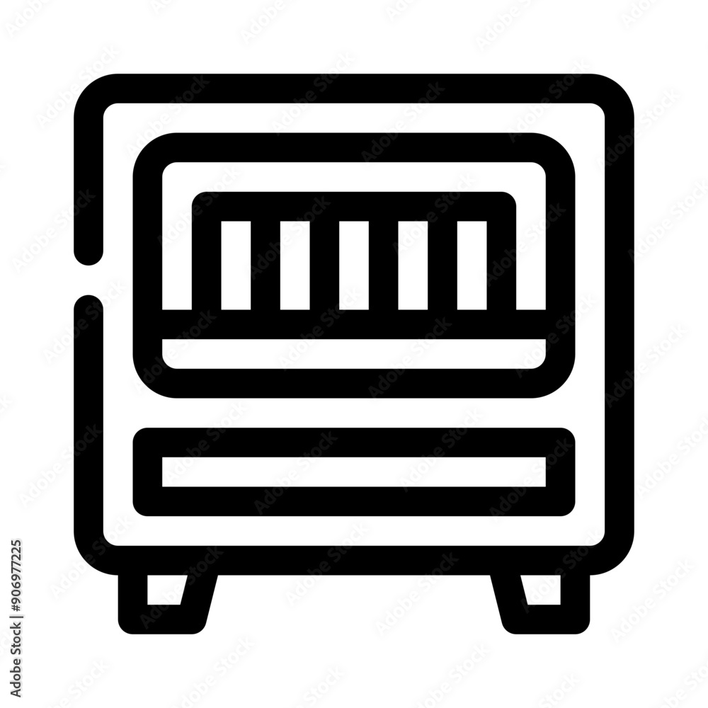bookshelf line icon bookshelf line icon