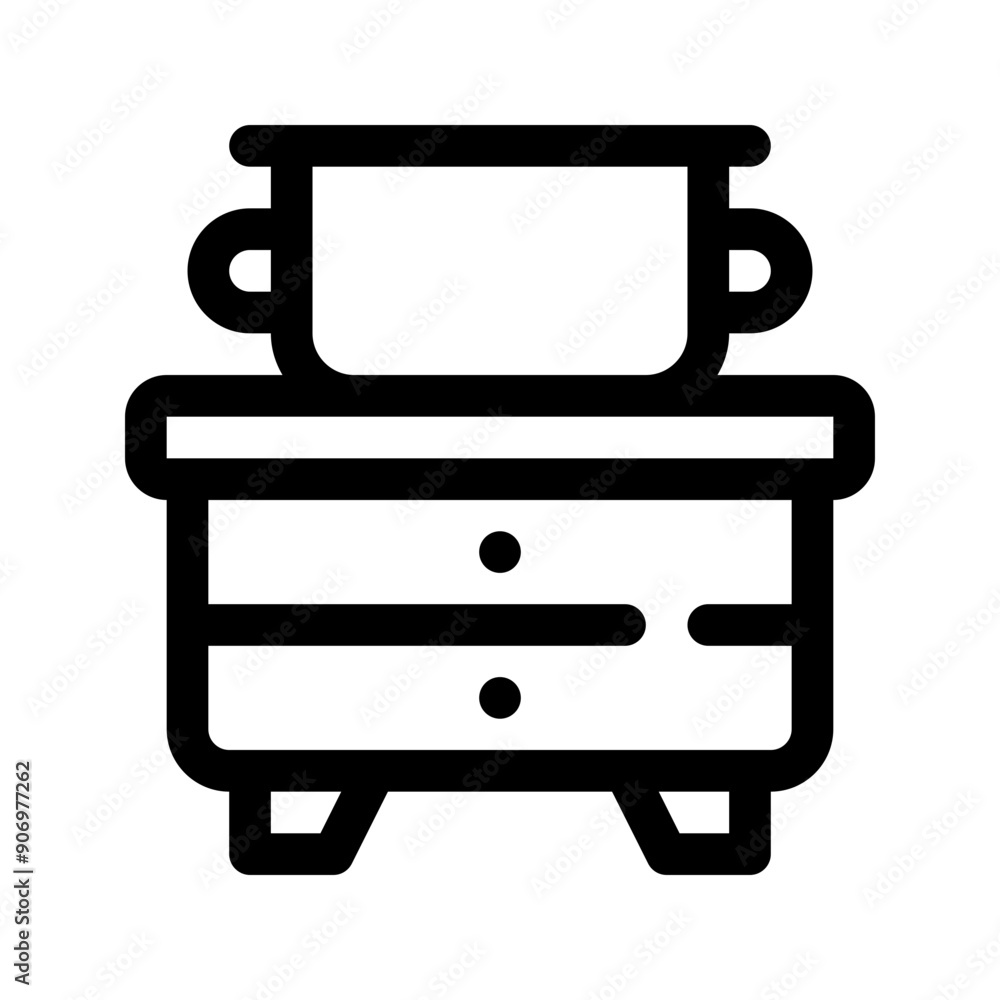 kitchen island line icon kitchen island line icon