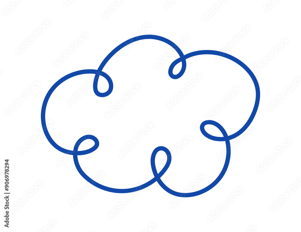 Hand drawn cloud icon. Vector illustration Hand drawn cloud icon. Vector illustration