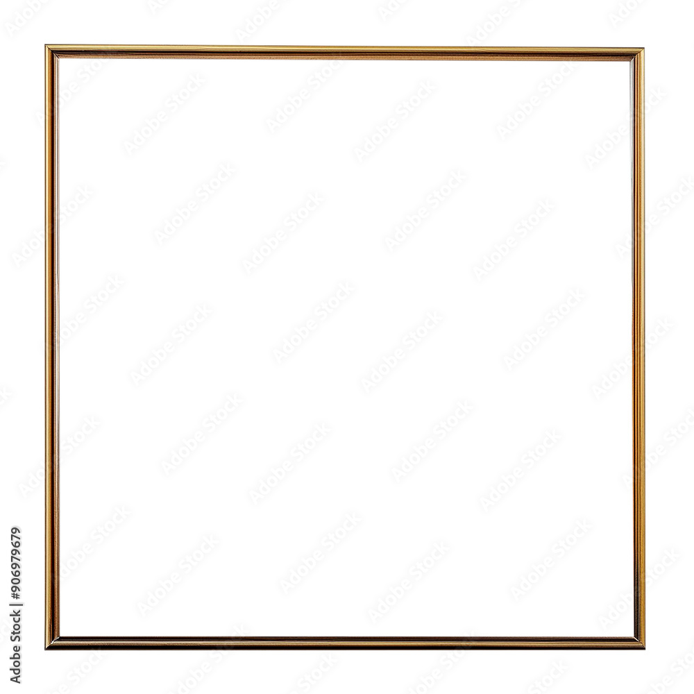 decorative classic wooden picture frames isolated on transparent background. Generative AI decorative classic wooden picture frames isolated on transparent background. Generative AI