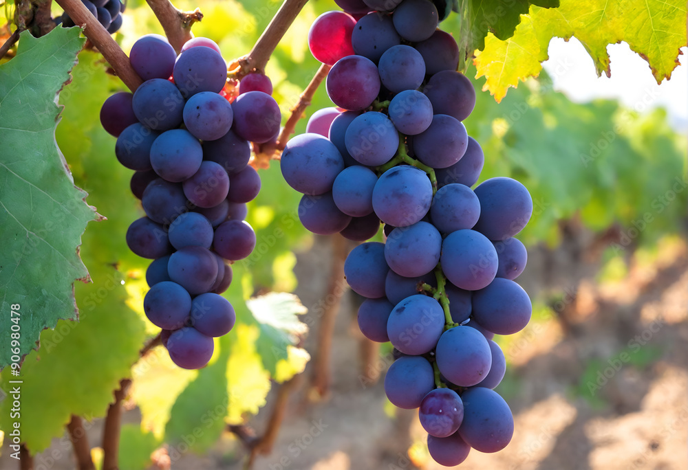 Fototapeta premium Vine grapes on tree
