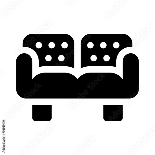 armchair glyph icon