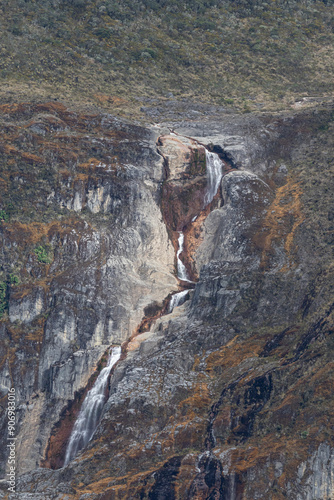 waterfall in the mountains