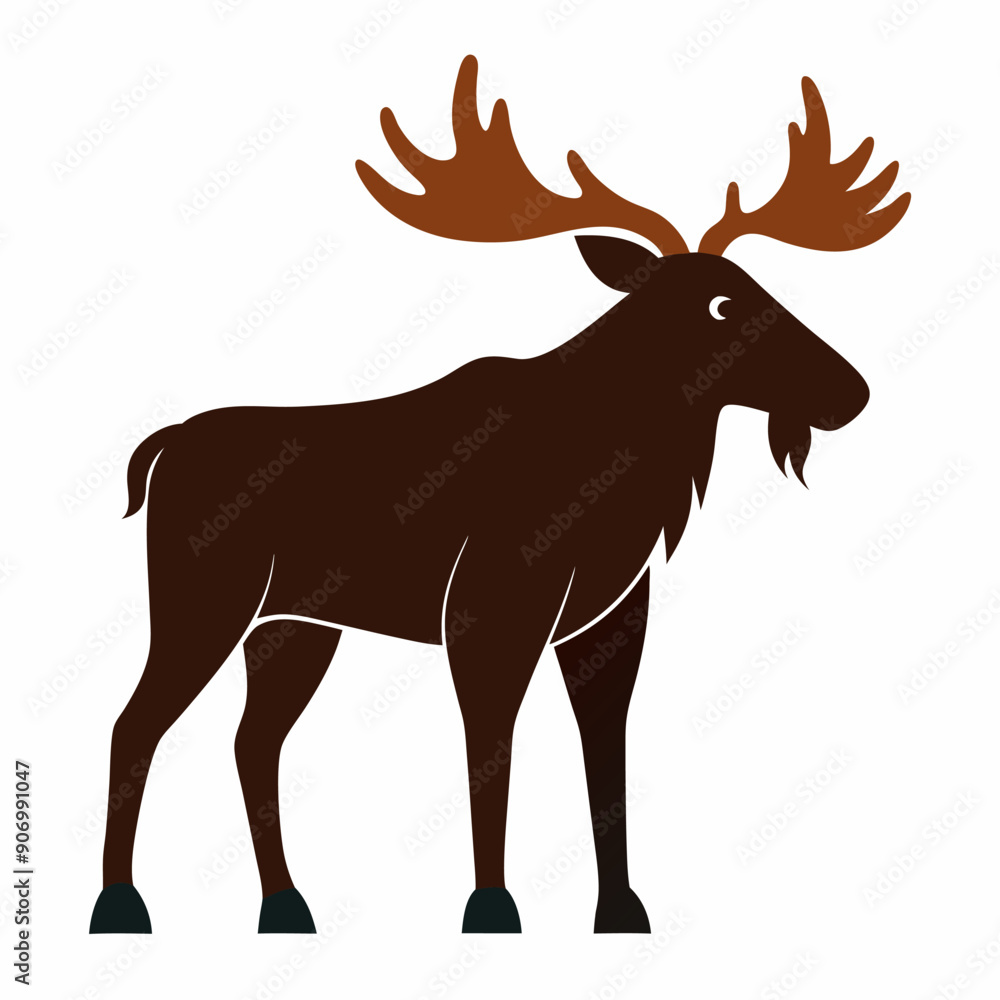A Moose vector art illustration A Moose vector art illustration