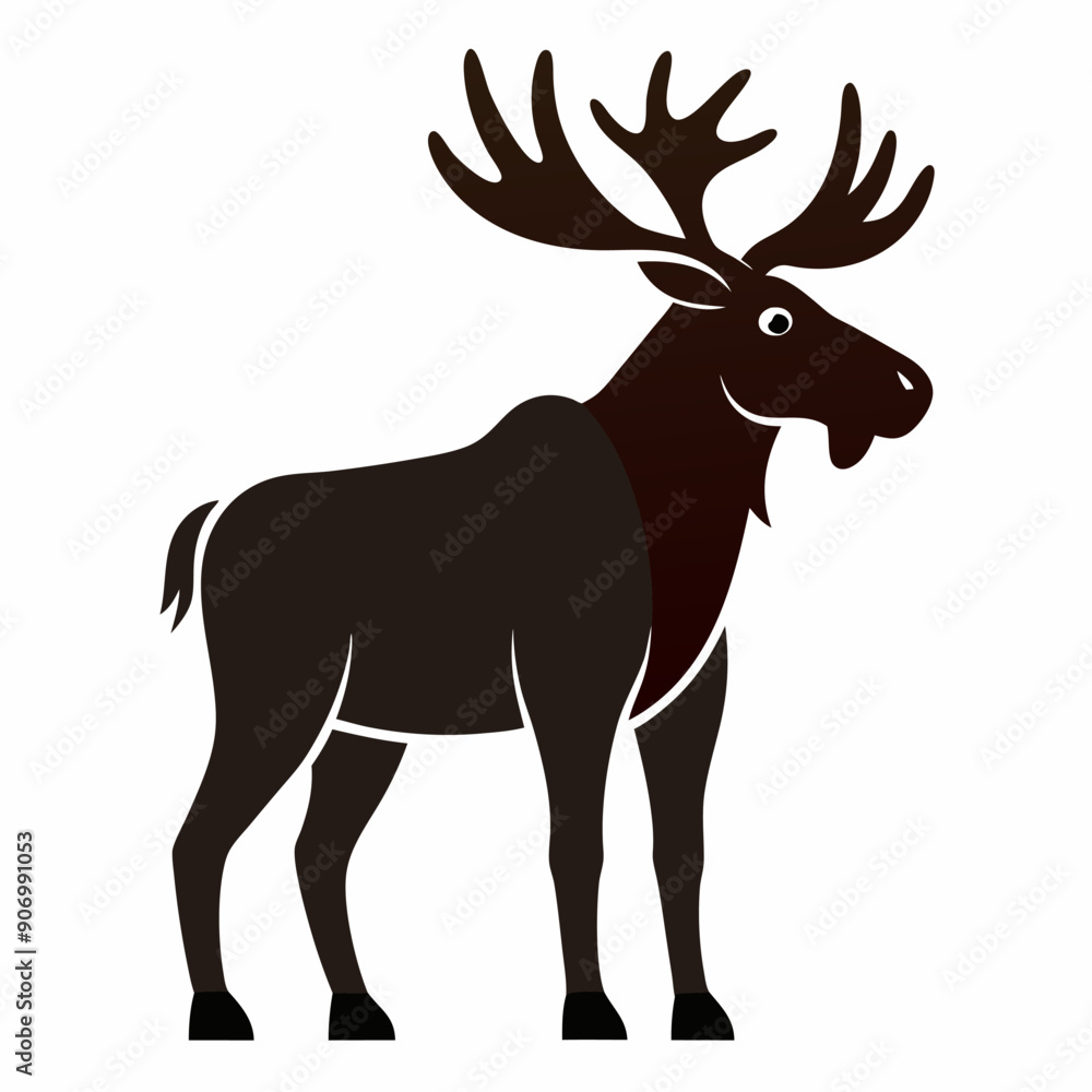 A Moose vector art illustration A Moose vector art illustration