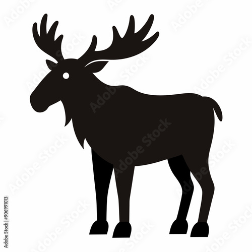 A Moose vector art illustration