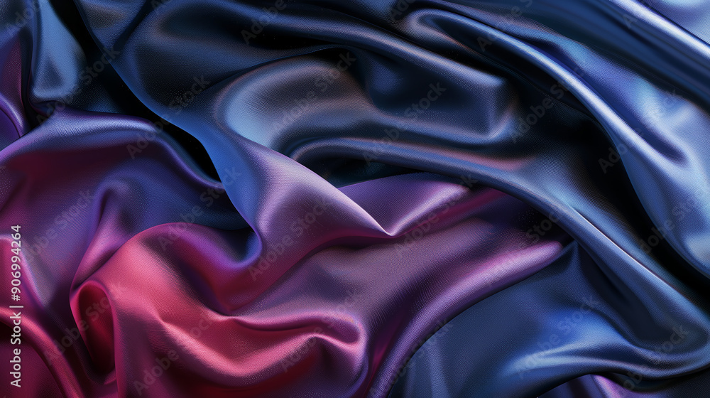 Fototapeta premium Flowing Silk Abstract Background with Deep and Mysterious Colors