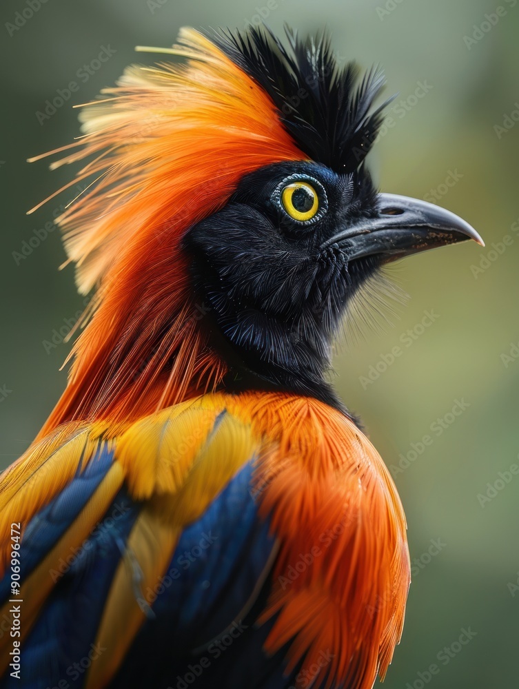 Fototapeta premium Majestic Close-Up of a Royal Flycatcher