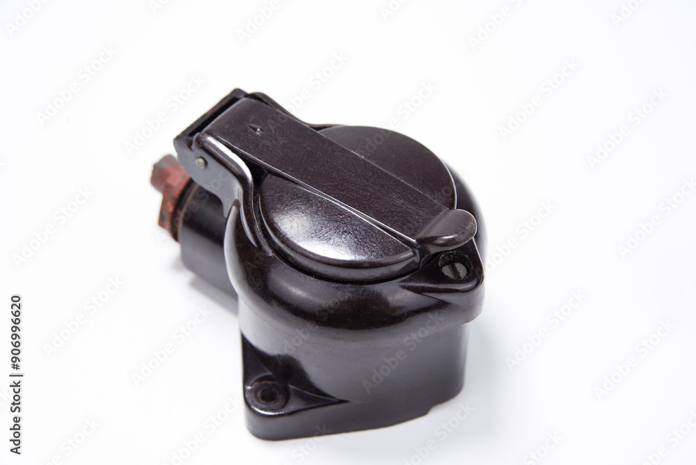 Old house Bakelite switch and socket from 60's and 70's Old house Bakelite switch and socket from 60's and 70's