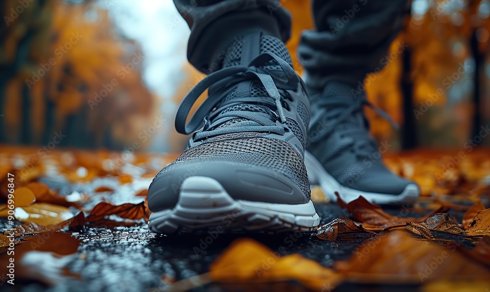 A close-up of a black man tying his sneakers outdoors, showcasing the sport concept of stopping to lace a shoe. A close-up of a black man tying his sneakers outdoors, showcasing the sport concept of stopping to lace a shoe.