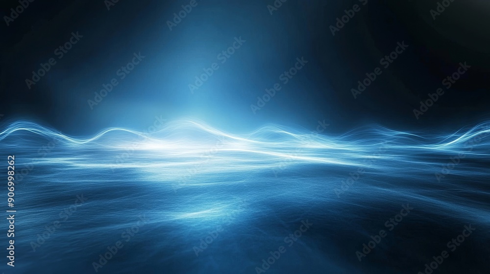 White blue black blurred abstract gradient on dark grainy background, glowing light, large banner size, Generative AI White blue black blurred abstract gradient on dark grainy background, glowing light, large banner size, Generative AI