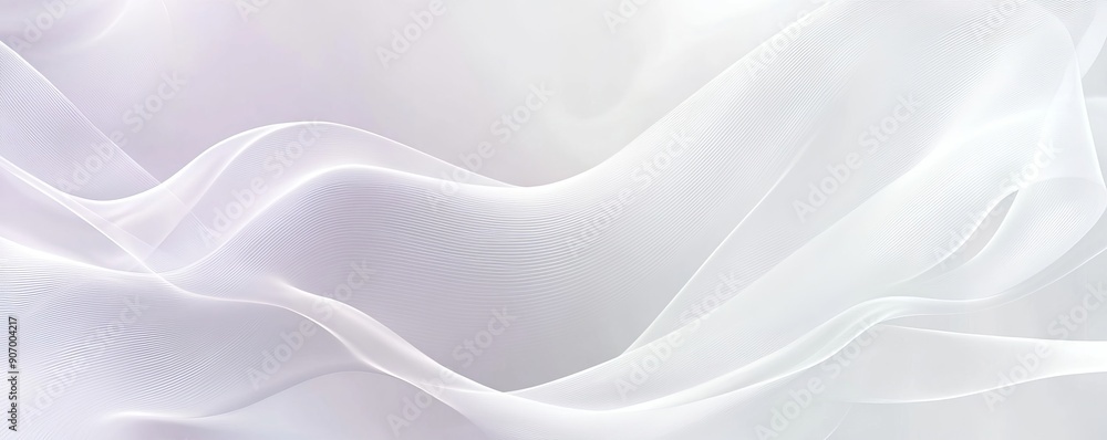 Obraz premium White Colors Abstract Background, Generative AI