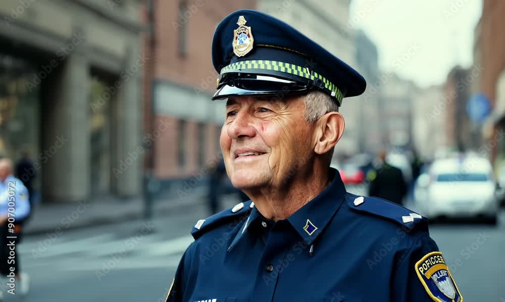 NYPD police officer in Brooklyn, New York. NYPD is the largest police force in the United States. NYPD police officer in Brooklyn, New York. NYPD is the largest police force in the United States.