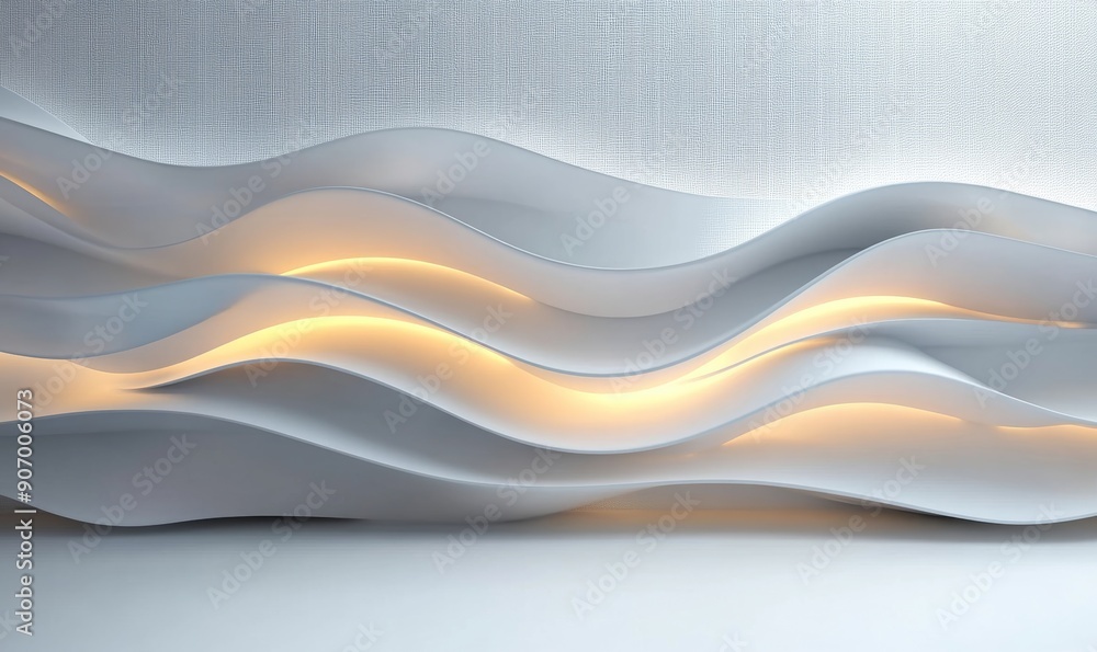 3D Light Wall Background, Generative AI 3D Light Wall Background, Generative AI