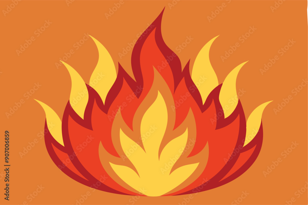 fire flame shapes vector illustration on white background fire flame shapes vector illustration on white background
