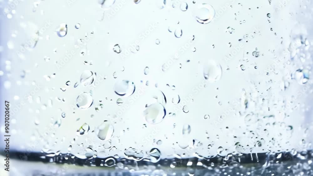 Condensation and Soda Bubbles in Glass Bottle Condensation and Soda Bubbles in Glass Bottle