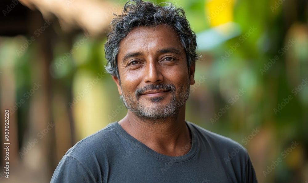 Portrait of an NGO male volunteer, Generative AI Portrait of an NGO male volunteer, Generative AI