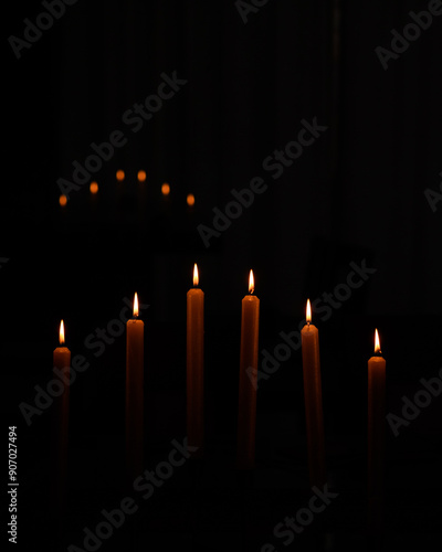 candles in the dark