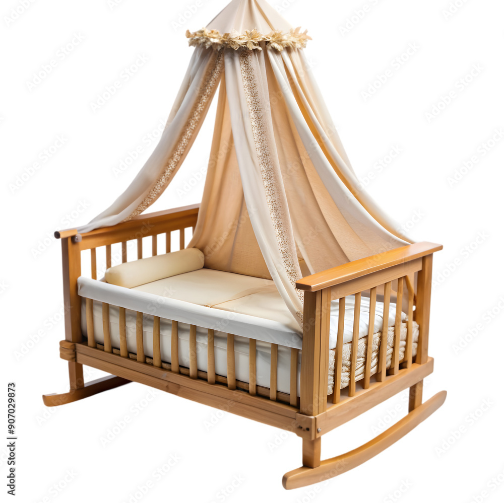 cozy wooden baby cradle with canopy and decorative cozy wooden baby cradle with canopy and decorative