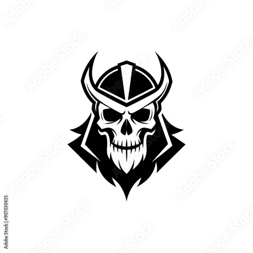 Skull Valkyrie Logo vector, logo, icon, silhouette