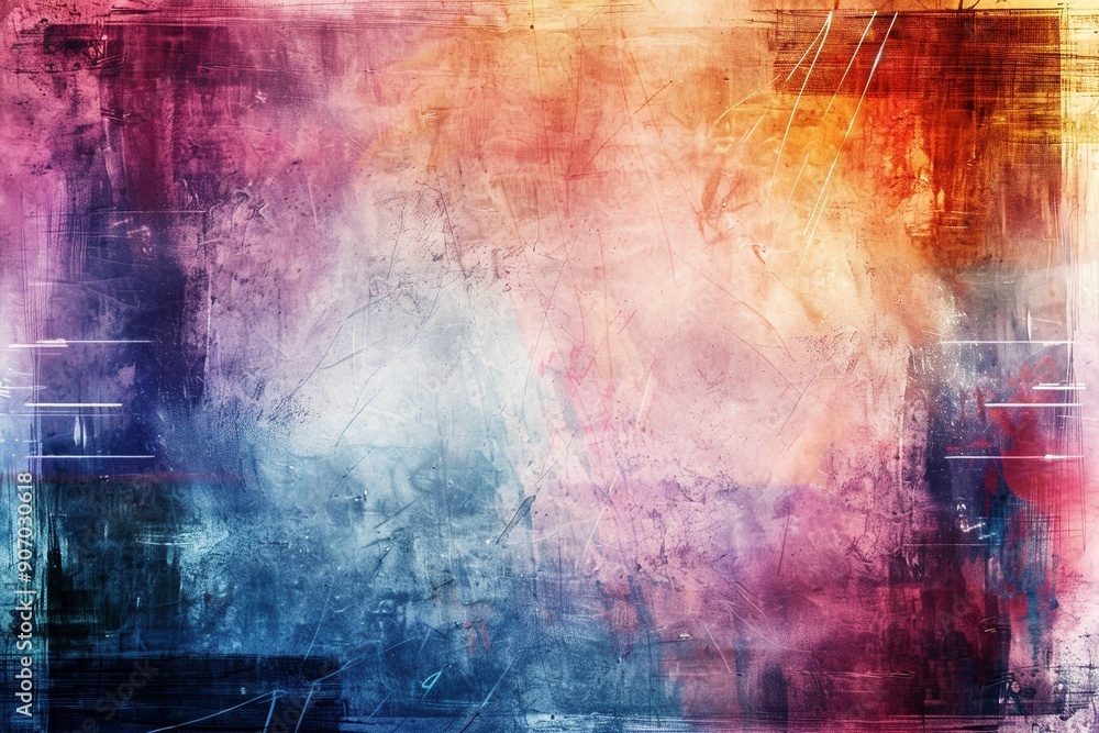 Graduated color background transitioning from solid base to textured, watercolor-inspired grunge overlay. Graduated color background transitioning from solid base to textured, watercolor-inspired grunge overlay.