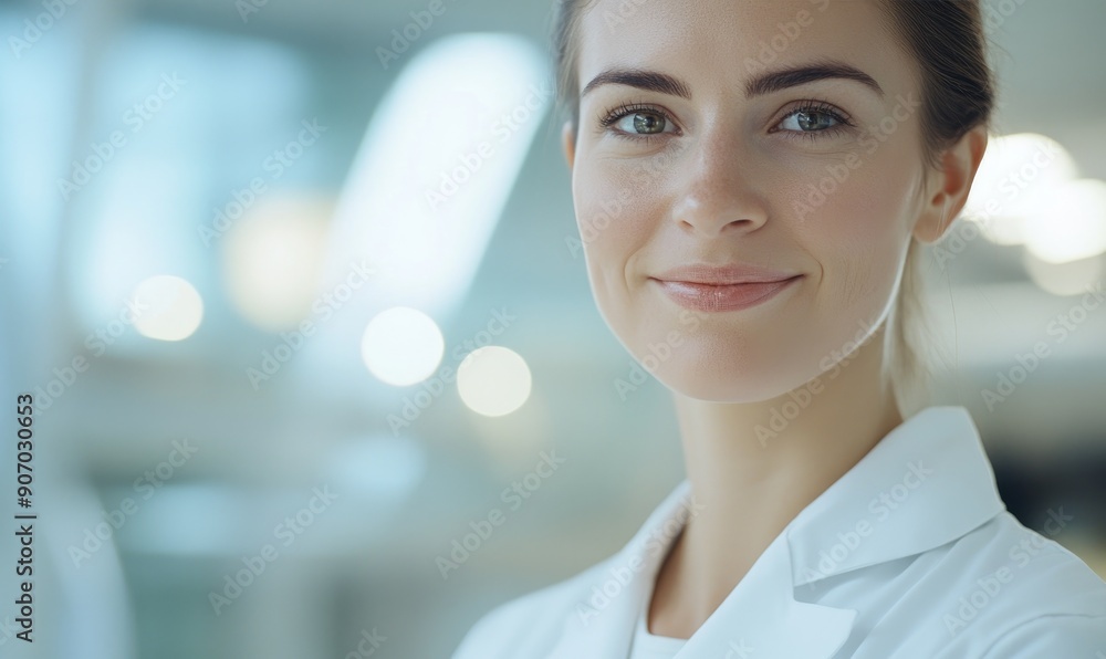 Fototapeta premium Woman Physician Assistant Working in Clinical Setting