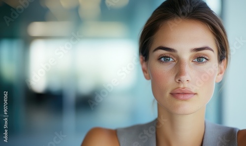 Free Download Woman Marketing Manager at Desk in Modern Office Environment - GFXLoad