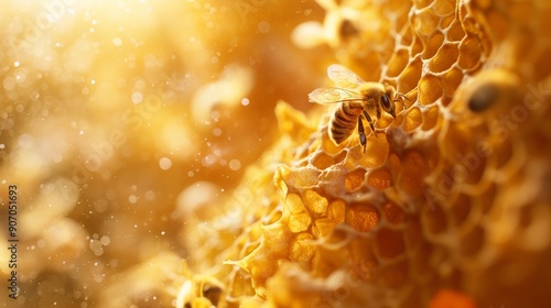 A close-up shot of a beehive, emphasizing the importance of pollinators in maintaining healthy ecosystems