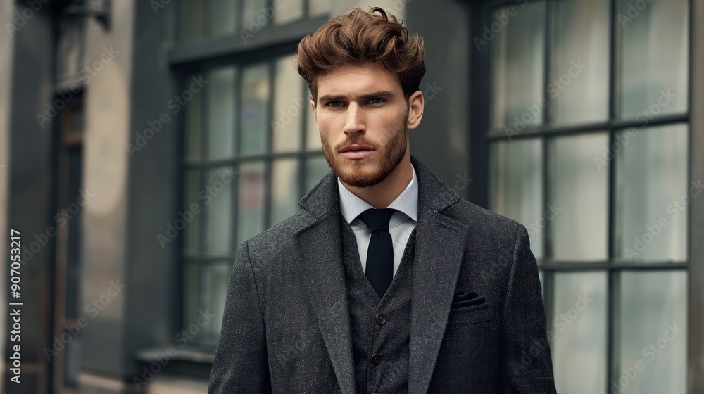 handsome model wearing business attire handsome model wearing business attire