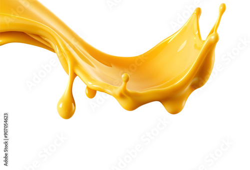 Splash of Cheese with drip melting sauce splashing