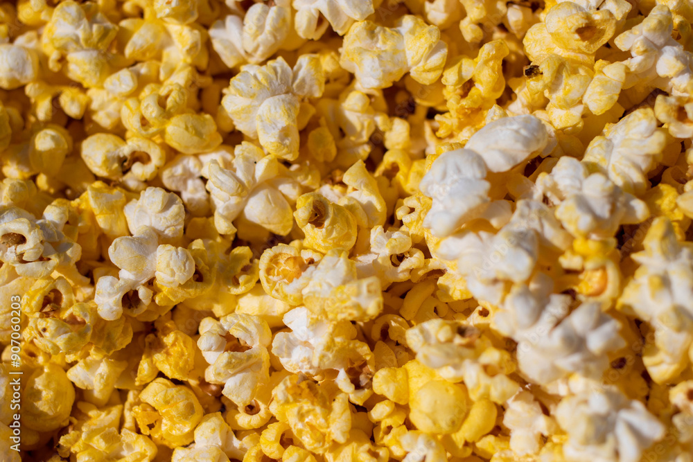 Pile of buttery movie theater popcorn Pile of buttery movie theater popcorn
