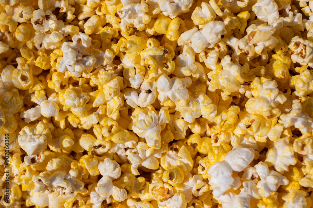 Pile of buttery movie theater popcorn Pile of buttery movie theater popcorn