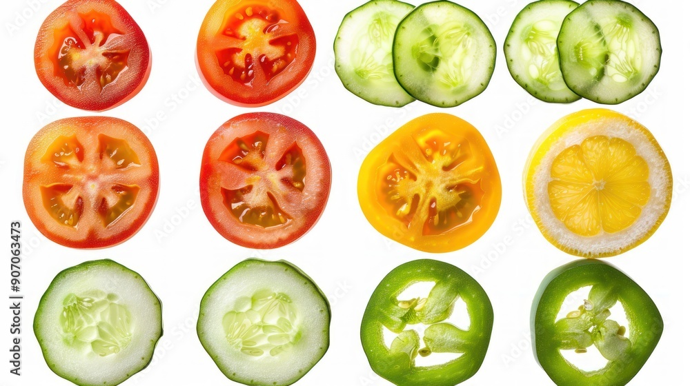 Fresh Sliced Vegetables and Fruit Fresh Sliced Vegetables and Fruit