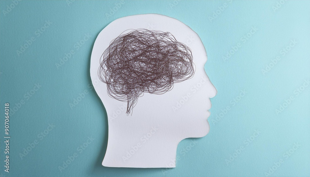 Fototapeta premium An image expressing stress and mental illness