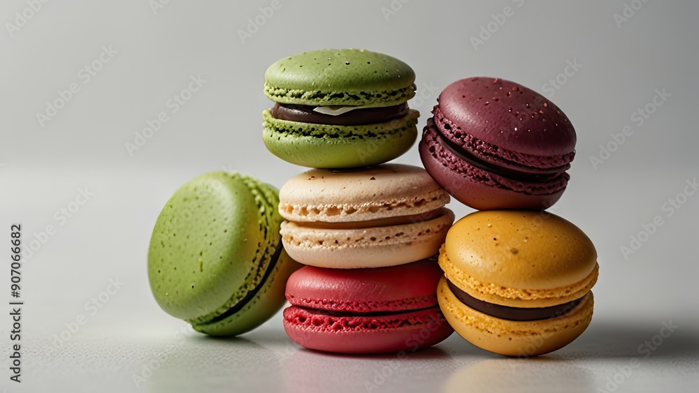 macaron with white background macaron with white background