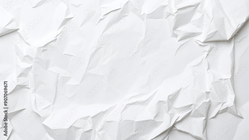 Obraz premium crumpled white paper background