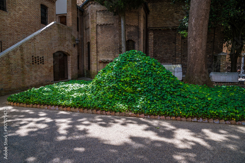 Photos A view towards the hiding place of Dante's remains during World war two in the g