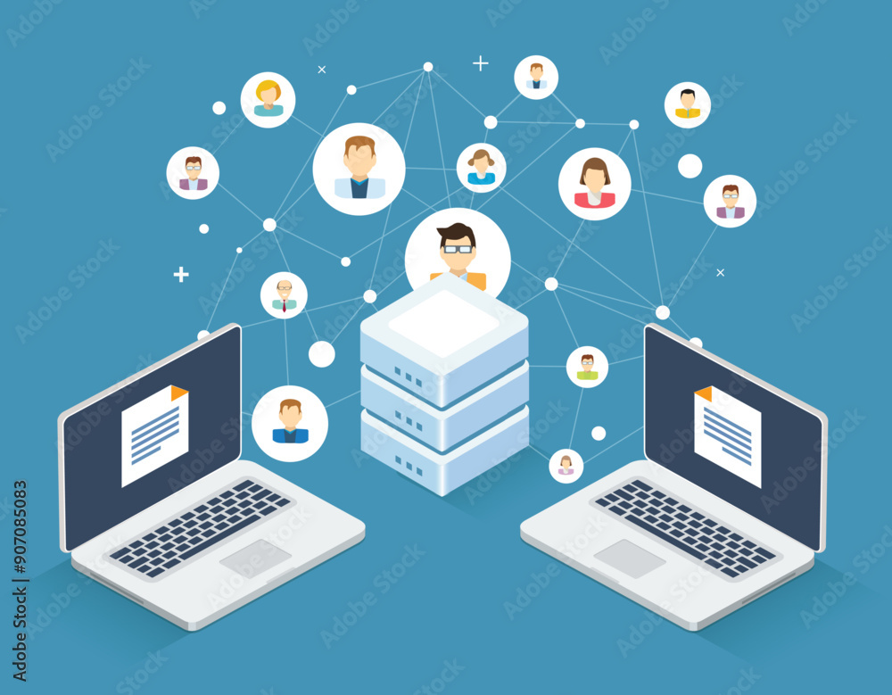 Cloud computing concept Cloud computing concept