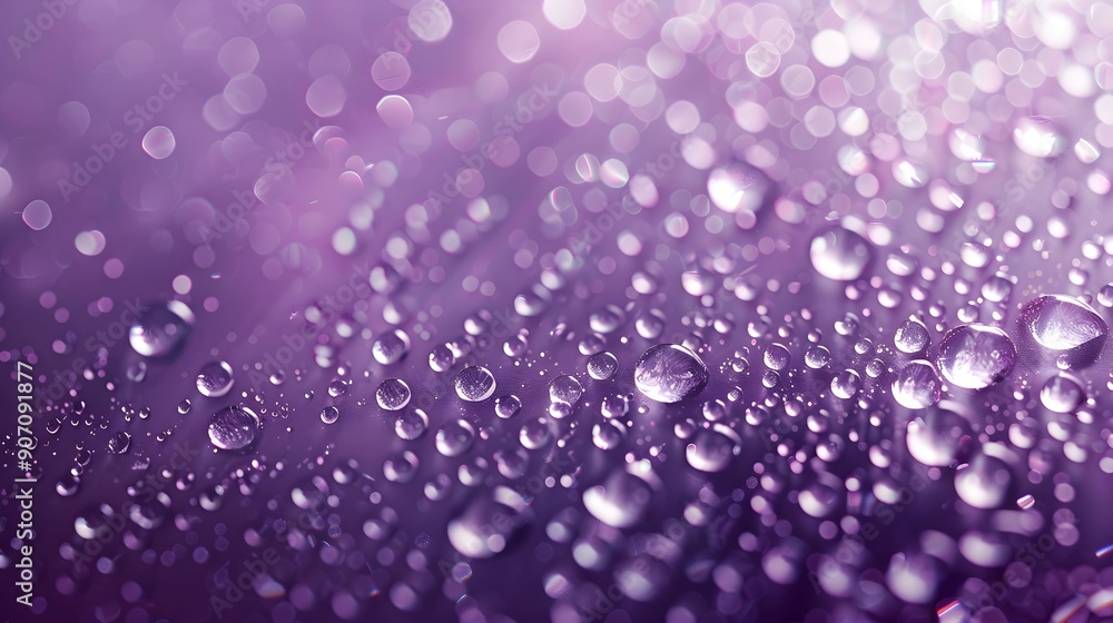 A purple background adorned with shimmering water droplets, exuding tranquility and elegance, perfect for adding a touch of sophistication to any design project A purple background adorned with shimmering water droplets, exuding tranquility and elegance, perfect for adding a touch of sophistication to any design project