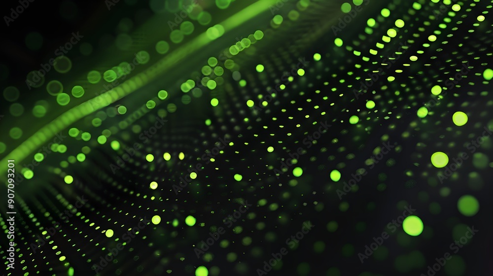 black backround with green dots black backround with green dots
