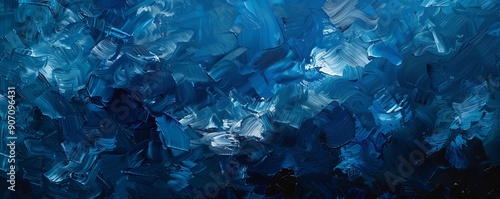 Abstract Blue Canvas - Text...